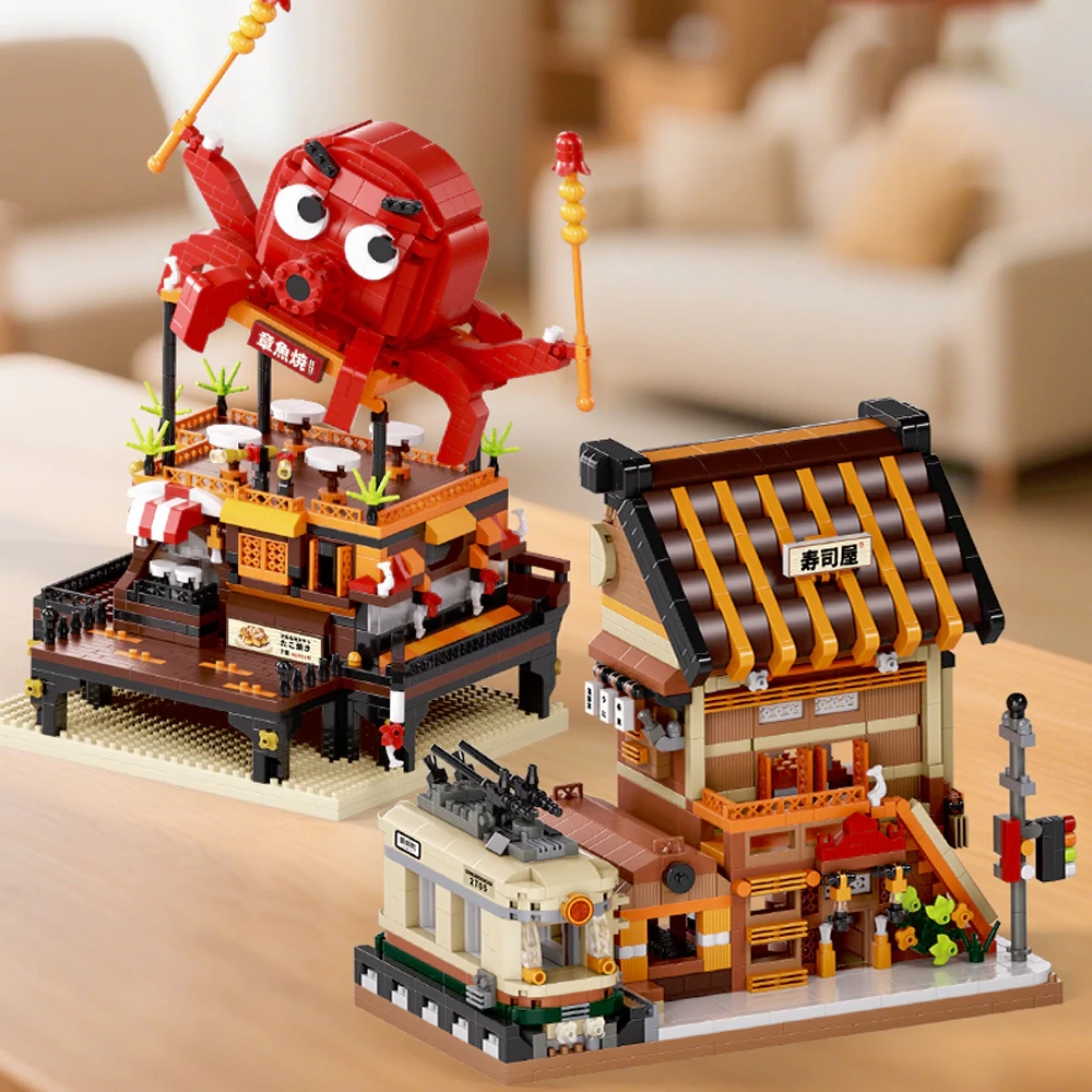 [Mini Micro Bricks] MOYU Cuisine Series Modular Buildings