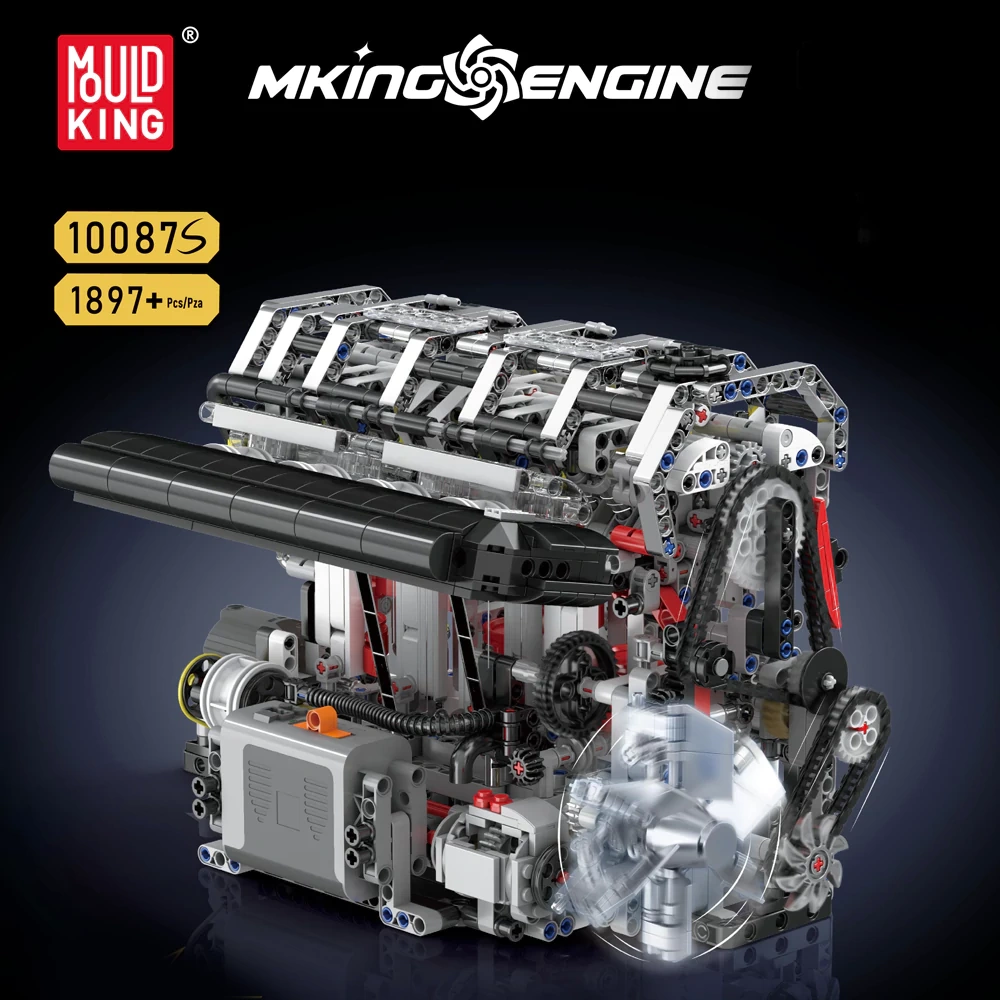 MouldKing 10087S L4 Gasoline Engine Technic