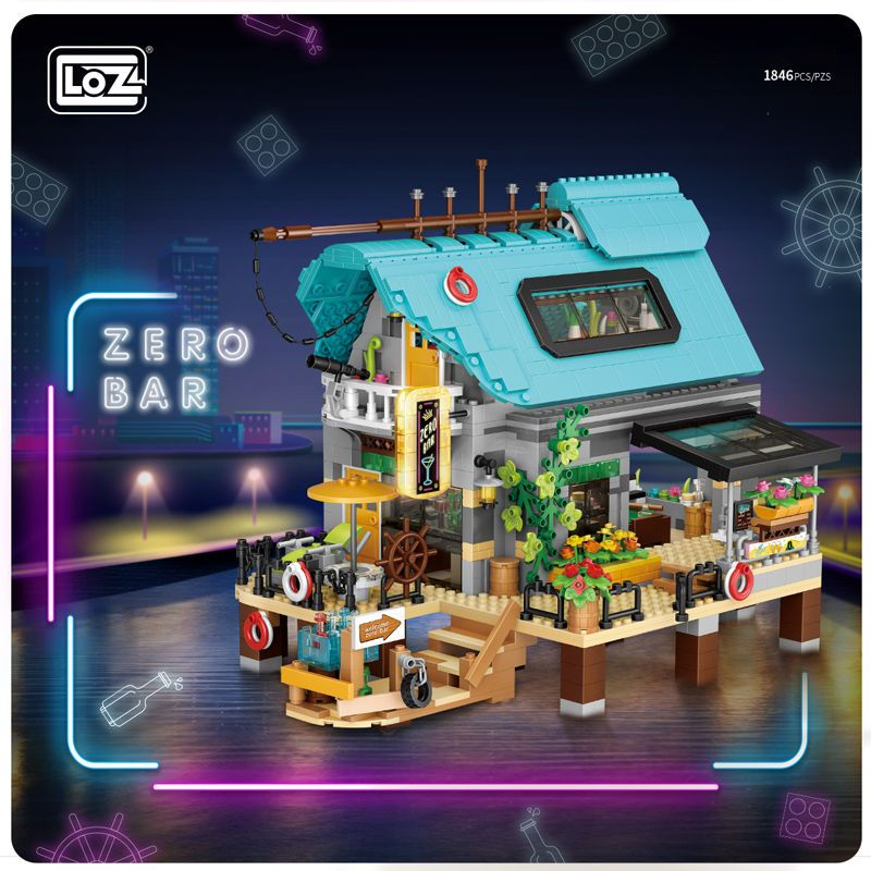 {Mini Micro Bricks} LOZ1048 Creator Expert Zero Bar Modular Buildings Blocks 1846±pcs Bricks from China.