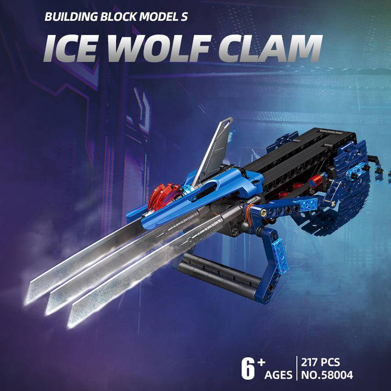 JIESTAR 58013 Ice-Wolf CLAW Technic Building Blocks 217±pcs Bricks Toys Model From China