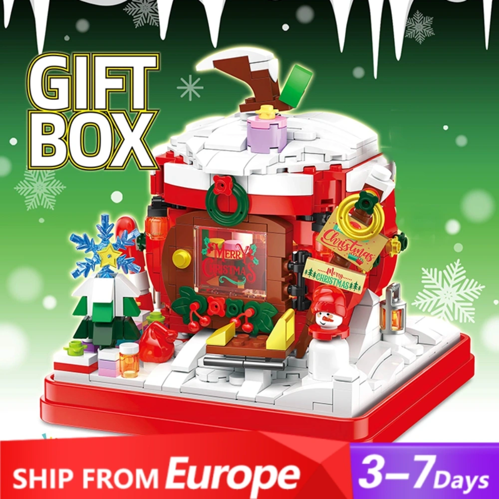 [Pre-sale] [Mini Micro Bricks] ZHEGAO 662024 Gift Box: Christmas House Creator Seasonal Christmas