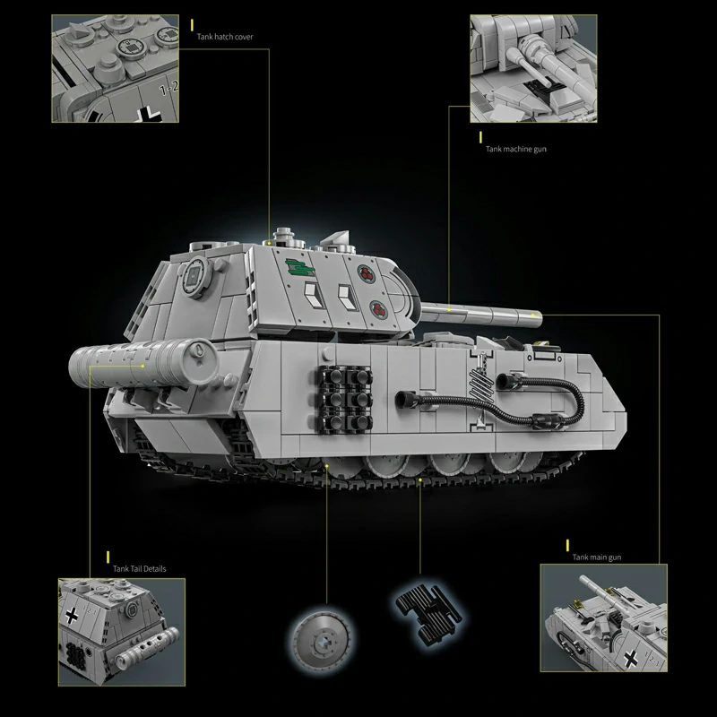 LeYi 66061 Panzer VIII Maus Tank Military
