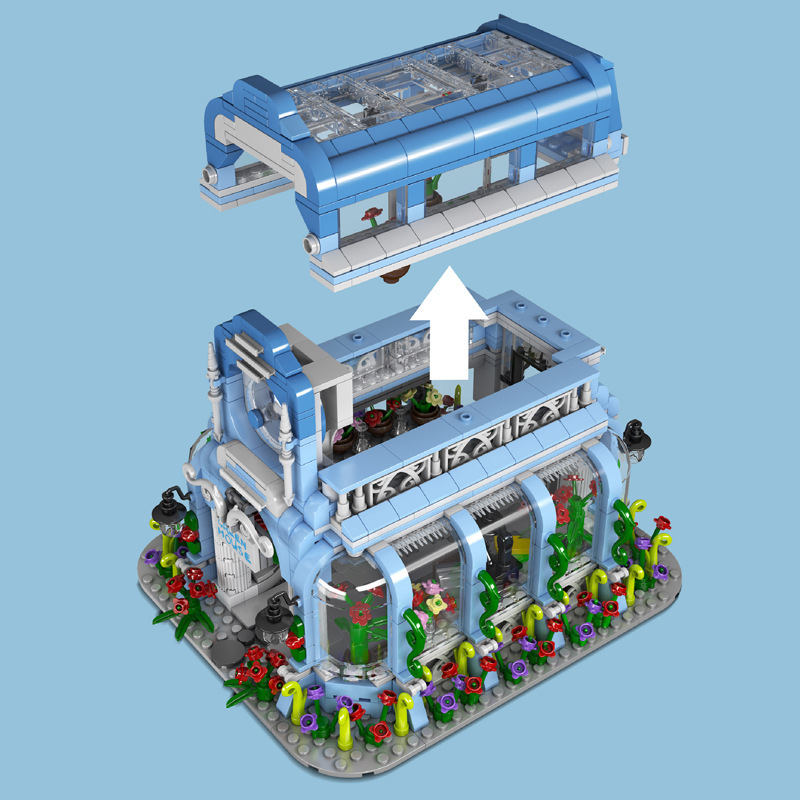 Mould King 16048 Creator Expert Modular Buildings Botanical Garden Building Blocks 1289pcs Bricks Toys From China Delivery.