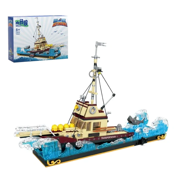 [Pre-sale] CBOX JD074 Ship and Little White Shark Technic