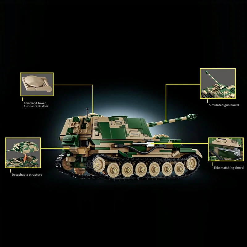 LeYi 66059 ELEPHANT TANK DESTROYER Tank Military