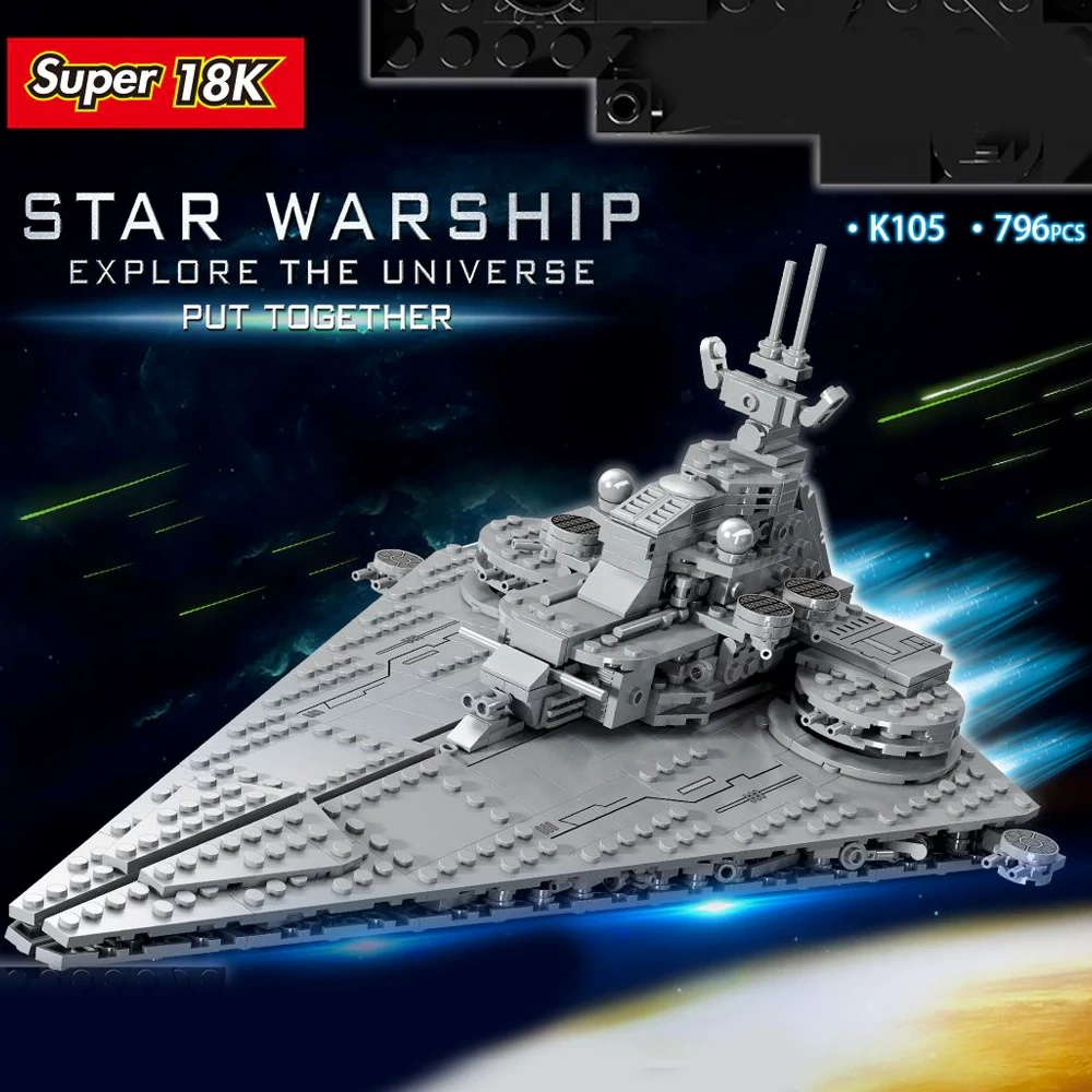 Super 18K K105 Incursor-Class Cruiser Star Wars