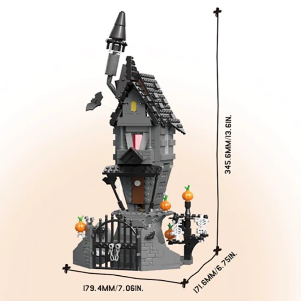 Custom KK20003 The Nightmare Before Halloween Ghost House Castle Halloween Modular Buildings