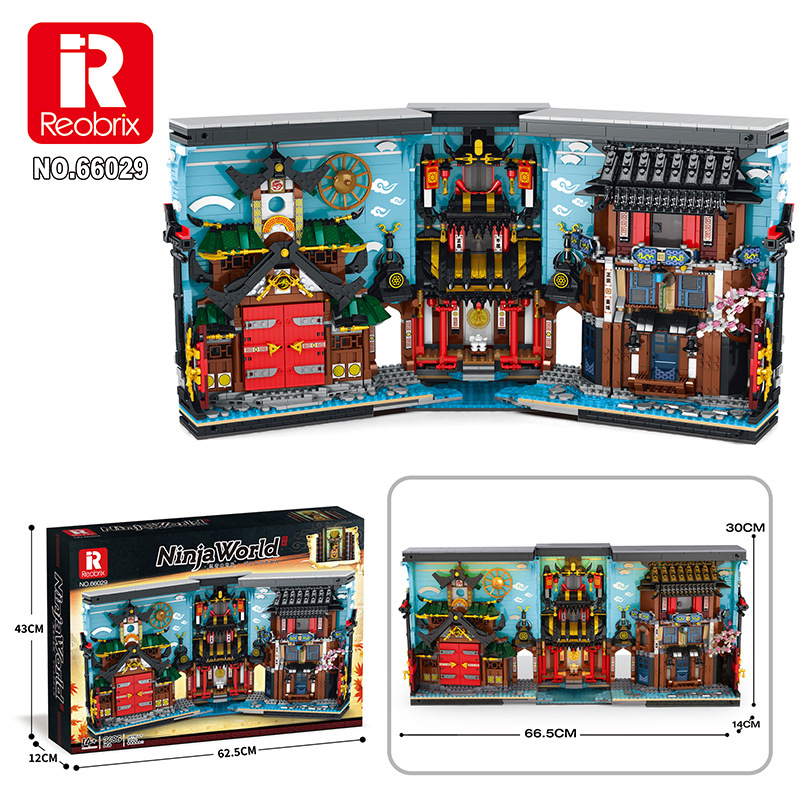 {Pre-Sale on 30th Feb.}Reobrix 66029 Ninjago Toys Ninja World Book Building Blocks 3086±pcs Bricks from China.