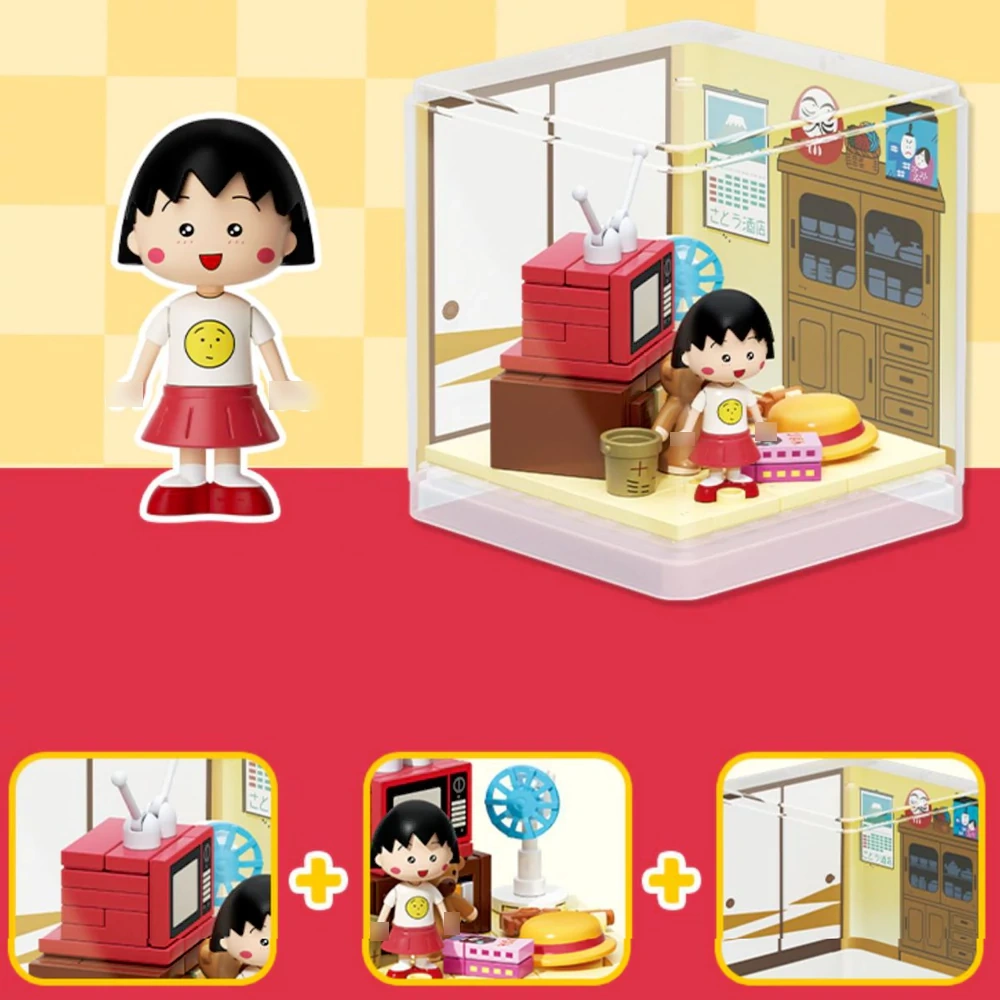Wekki 516420 Chibi Maruko-Chan Blind Box Small Scene Movie