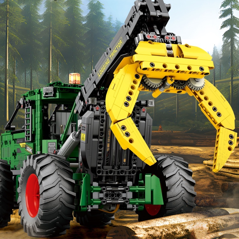 [With Motor] Reobrix 22027 LOG SKIDDER Technic