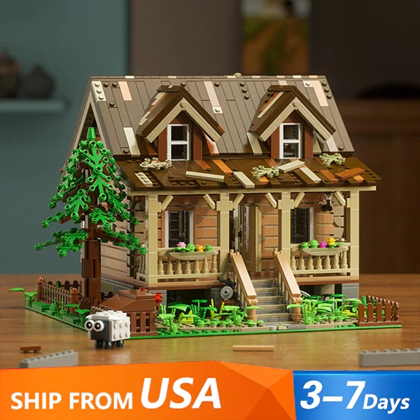 [Pre-sale] FunWhole FH9001 Wood Cabin Modular Buildings Creator Expert US Warehouse Express