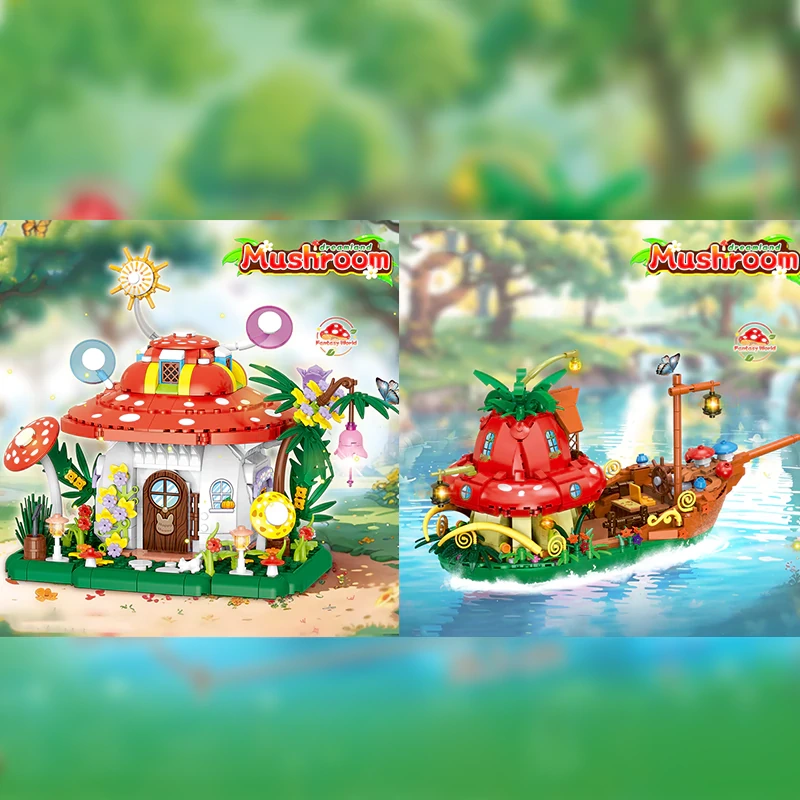 [Mini Micro Bricks] ZHEGAO Dreamland Mushroom Creator Expert