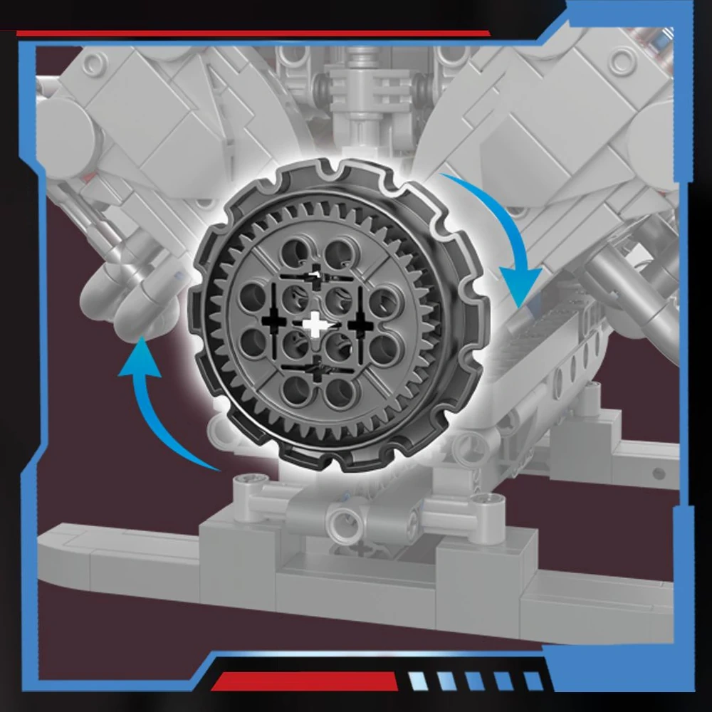 FreeTribe 36302 Ferrari SF90 Engine Technic