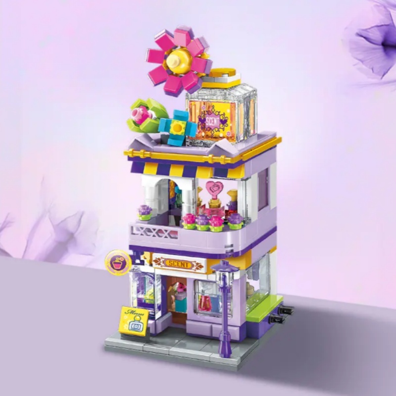 Keeppley Colorful Street Scenery Modular Buildings