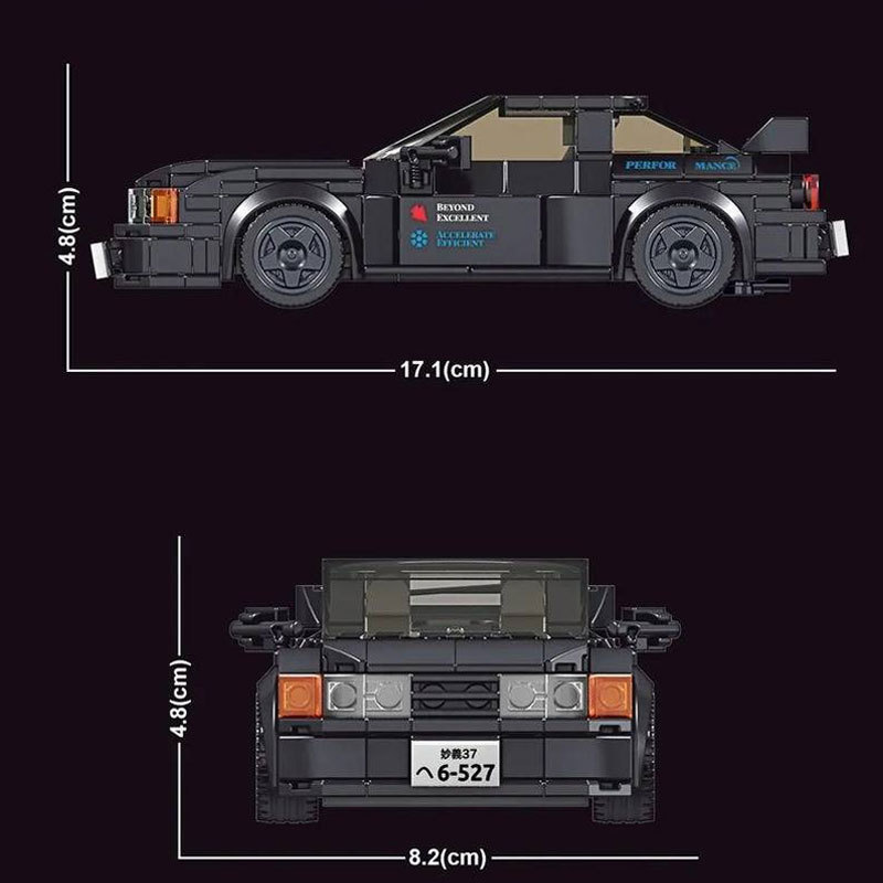 【With Display Box】Mould King 27014 Model Car Super Racer Speed Champions Nissan GTR32 Building Blocks 359±pcs Bricks Toys Model From China