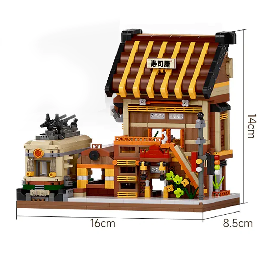 [Mini Micro Bricks] MOYU Cuisine Series Modular Buildings