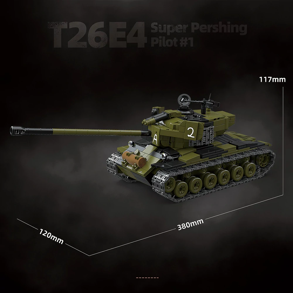 QUANGUAN 100304 T26E4 Super Pershing Pilot #1 Tank Military