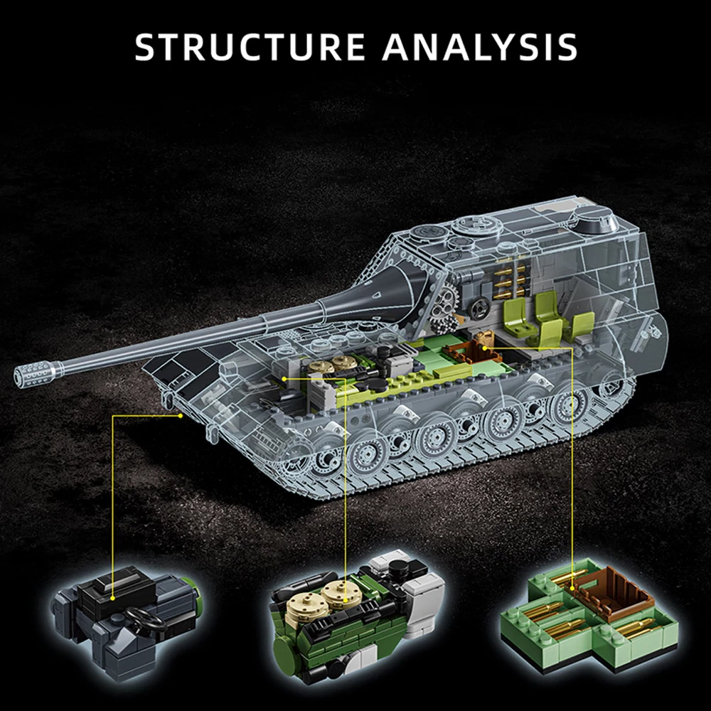 12GO 97018 Jagopanzer E-100 Tank Military
