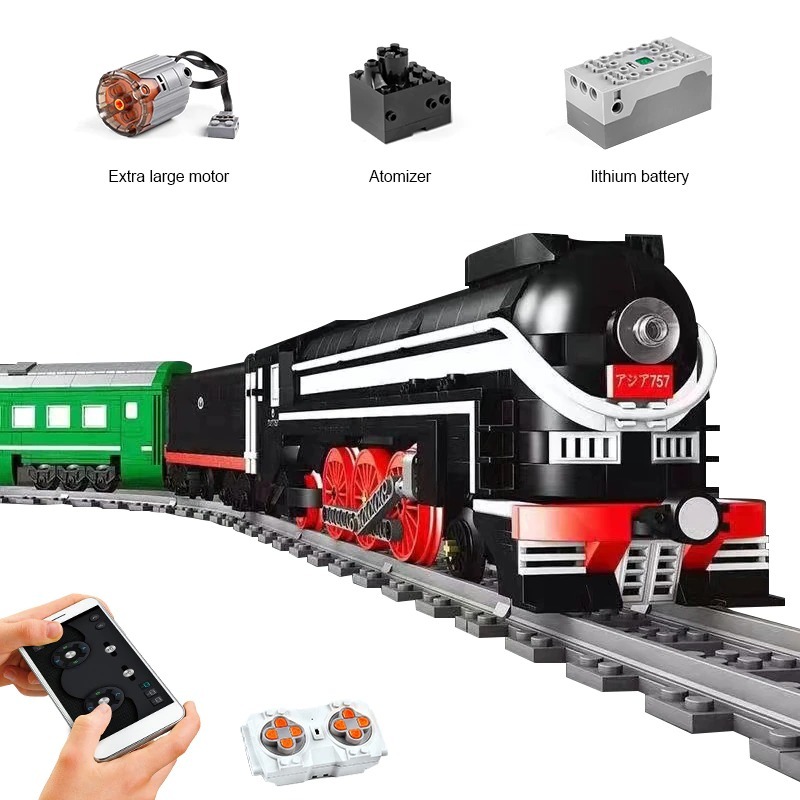 MOULD KING 12005 Technology MOC SL7 Asia Express Train Assembly Building Blocks 1873PCS Bricks Christmas Gift ship from China.