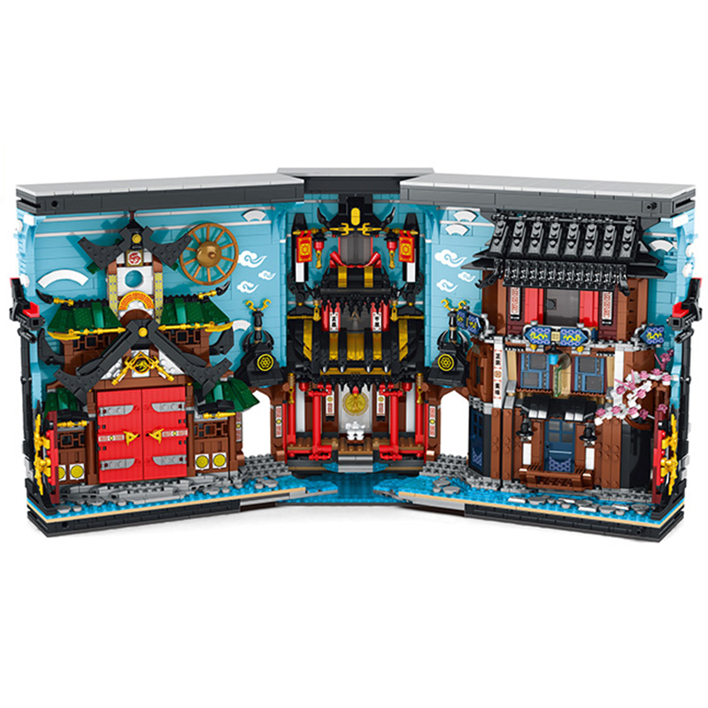 Reobrix 66029 Ninjago Toys Ninja World Book Building Blocks 3086