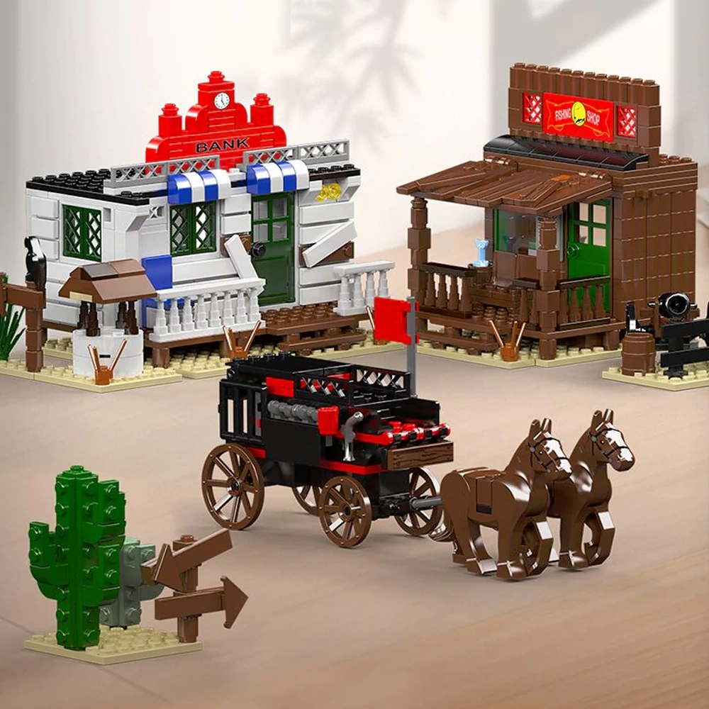 MouldKing 24062 Wild West-Bonk Heist Modular Buildings