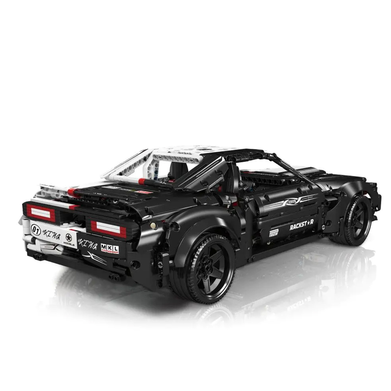 With Motor]Mould King 13128 Dodge Hellcat Technic