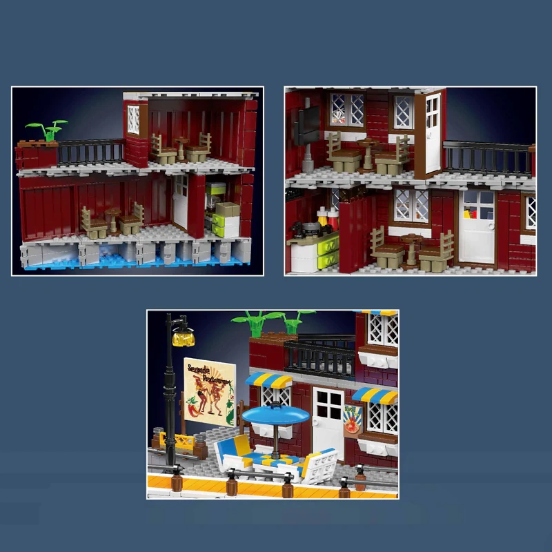 MouldKing 10143 Seaside Restaurant Modular Buildings