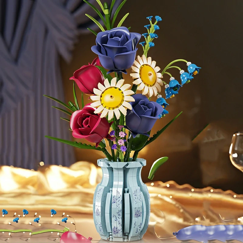 MJI 13067 BUNCH OF FLOWERS Blue-And-White Porcelain Creator Expert