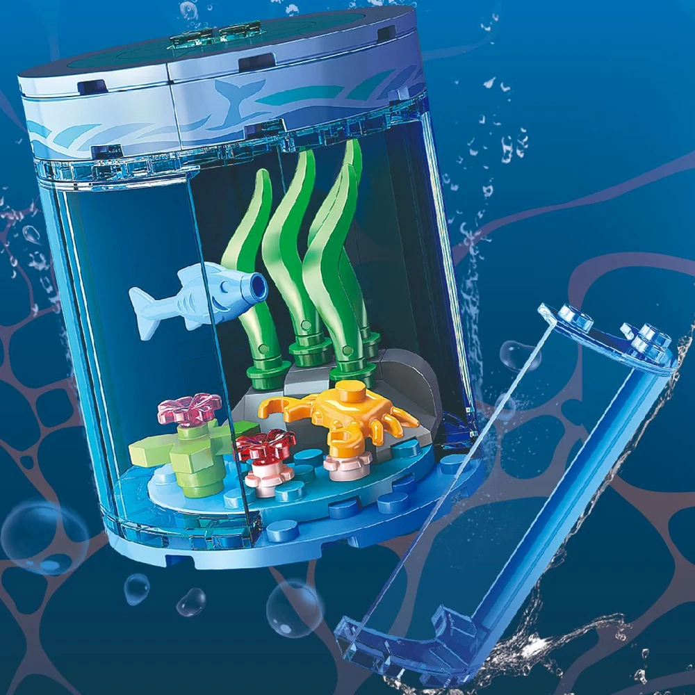 JIESTAR Marine Animal Bottle Ecological Fish Tank Creator Expert