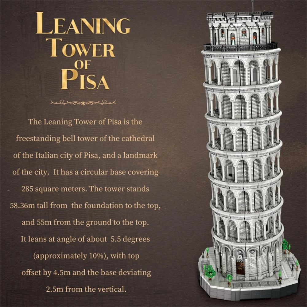 Reobrix 66025 LEANING TOWER OF PISA Modular Buildings