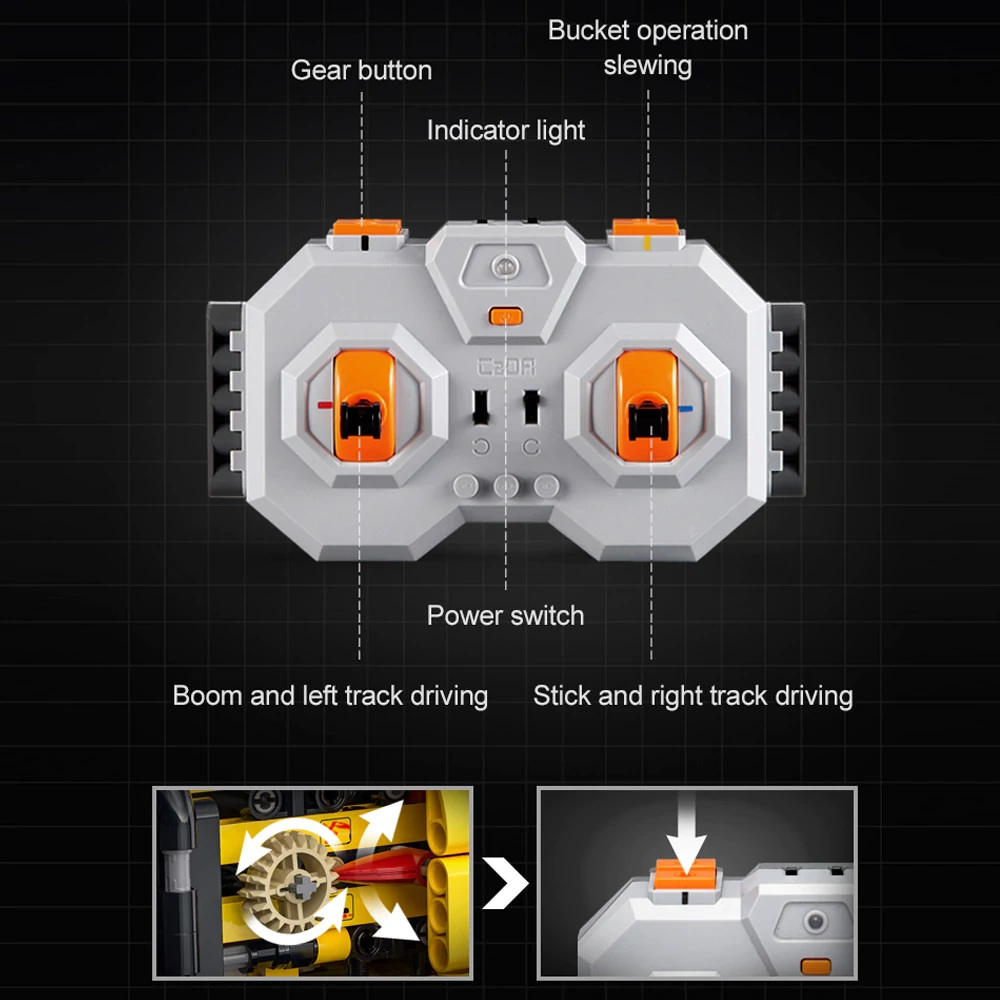 CaDA C61082 Remote Control Excavator Technic