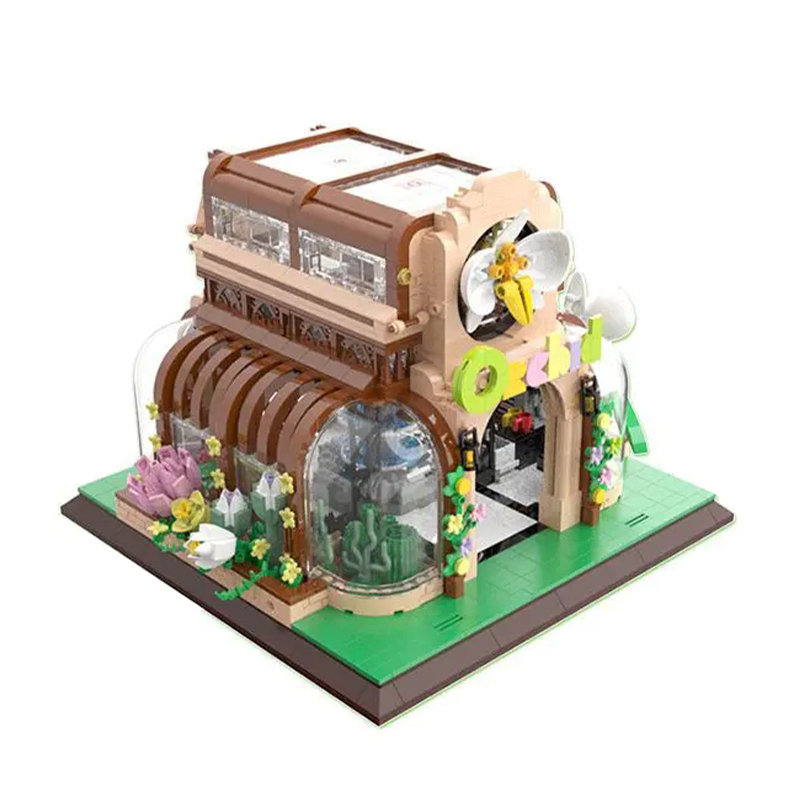 {Mini Bricks} ZHEGAO 00419 Creator Expert Orchid Green House Modular Buildings Blocks 2183±pcs Bricks from China.