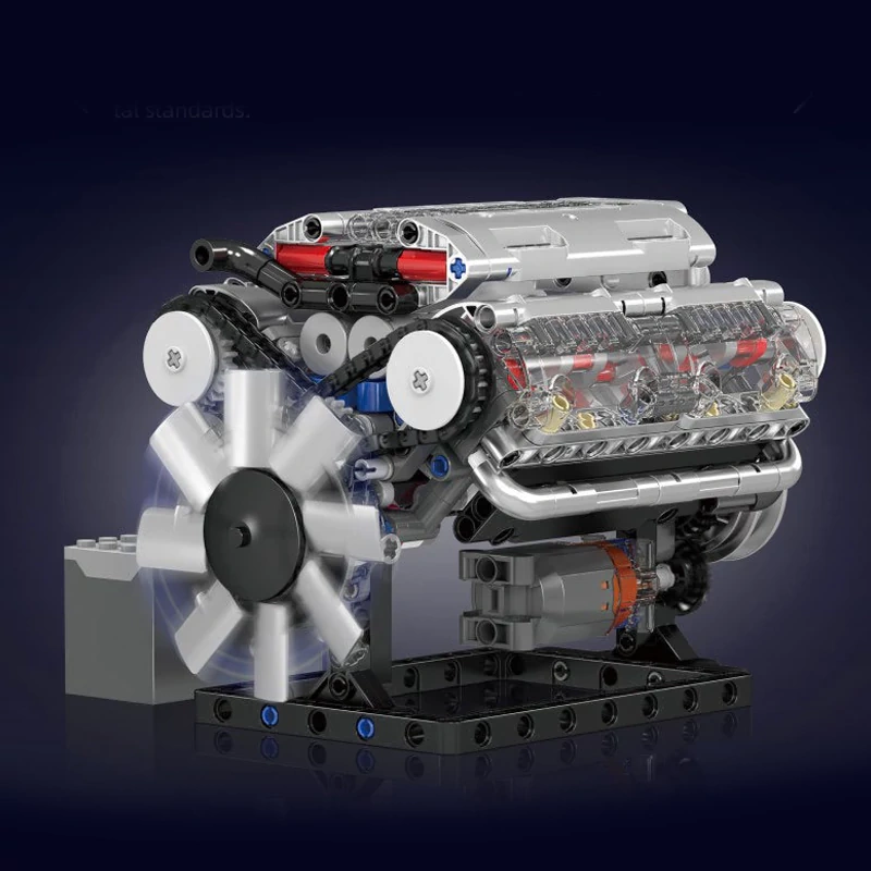 MouldKing 10088S V8 Engine Technic
