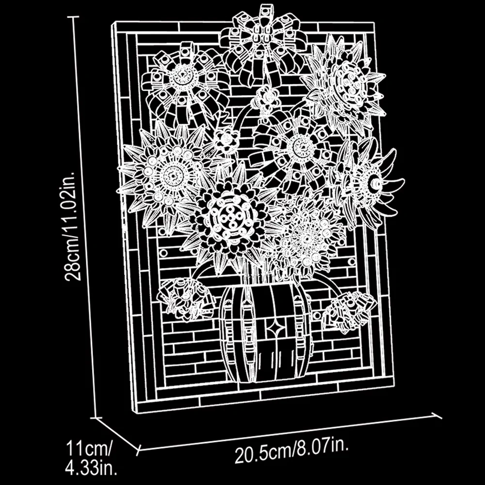 JIESTAR JJ9233 Sunflower Photo Frame Creator Expert