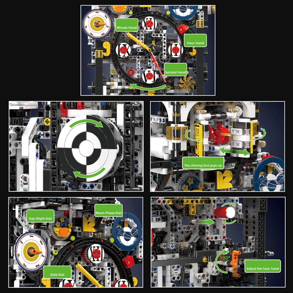 MouldKing 10159 Cyberpunk Clock Technic