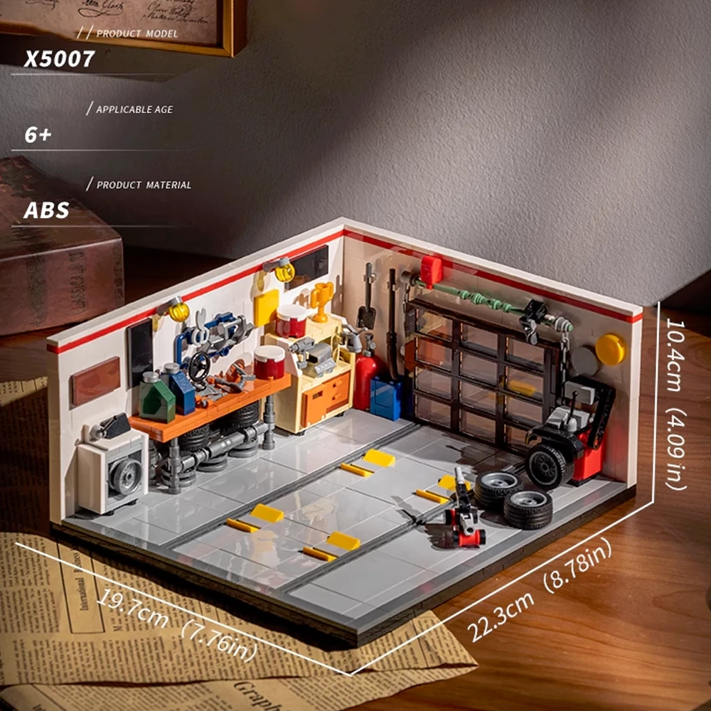 Custom X5007 AMERICAN STYLE REPAIR STATION Creator Expert