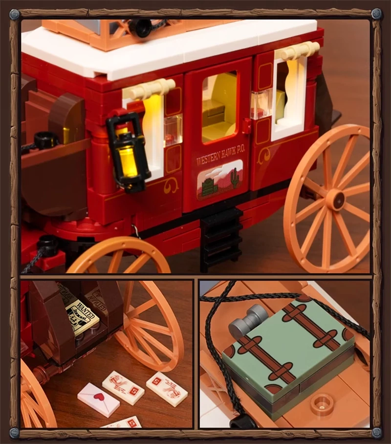 FunWhole F9052 Western Post Carriage Historical