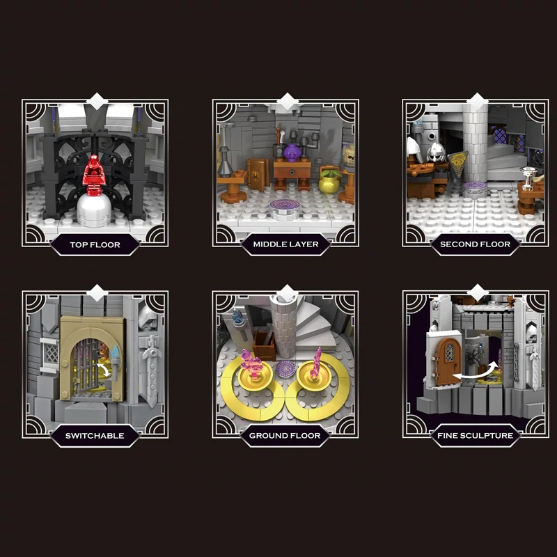 CBOX JD047 MIDDLE AGES WIZARD TOWER Modular Buildings US Warehouse Express