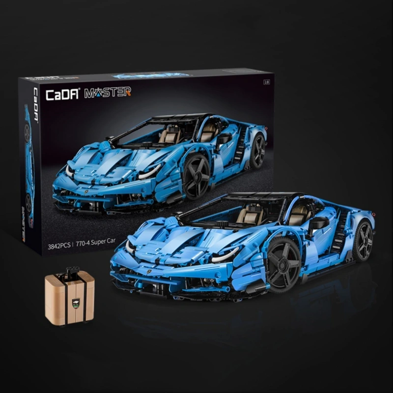 Cada C61041 3842PCS Technic Mad Cow Racing Car Centenario 1:8 hypercar Building Blocks Children's Toy from China