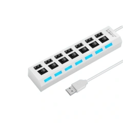 7 Port Black USB HUB
