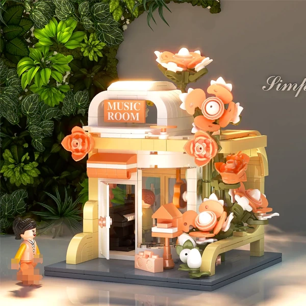 [Mini Micro Bricks] ZHEGAO Flower Hut Modular Buildings
