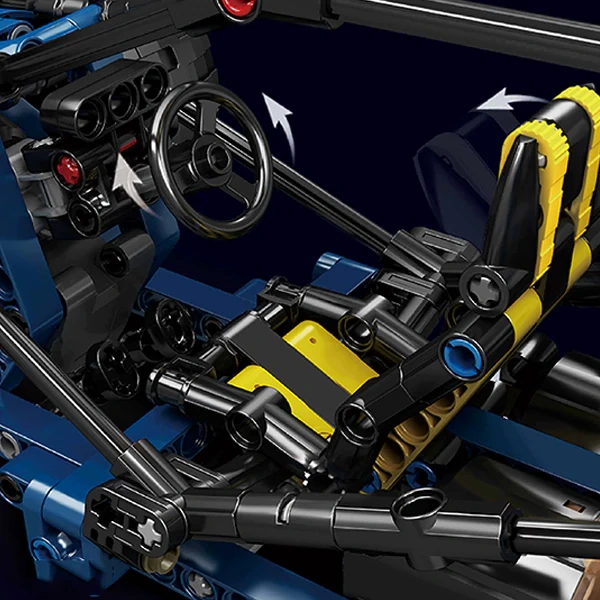 [With Motor] MouldKing 18018S Blue Lightning Buggy Technic