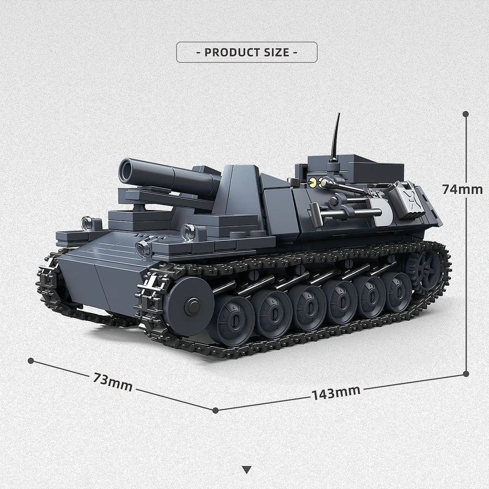 ThirdParty 300023 Sturmpanzer II Bison Tank Military