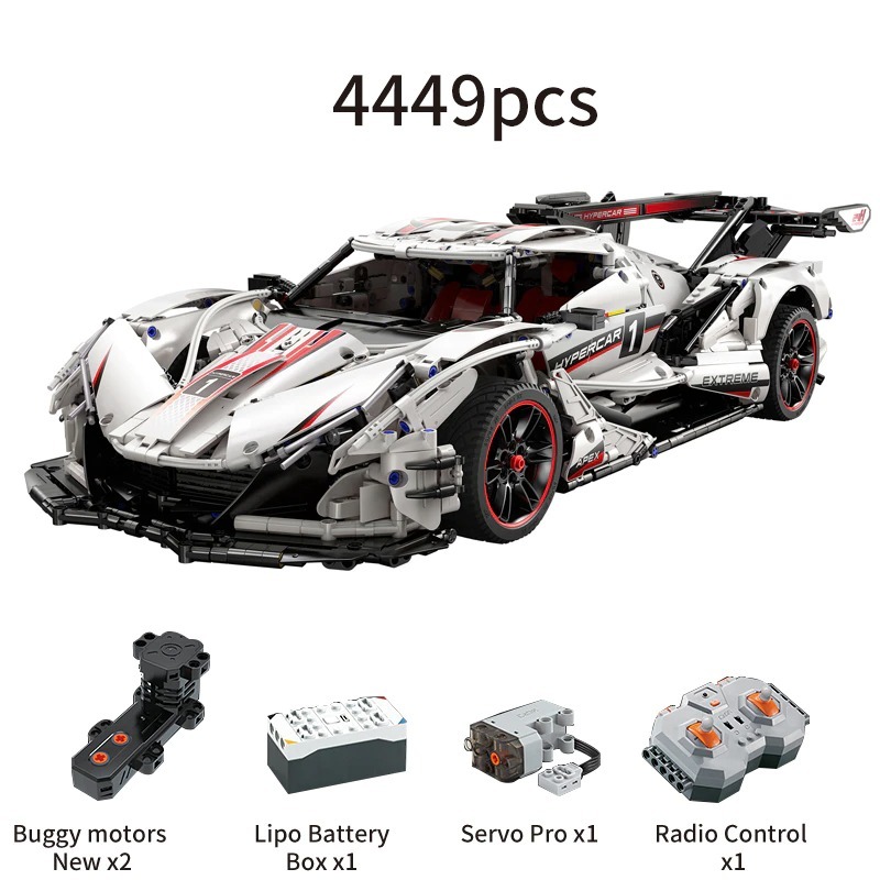 CaDa C61053 Moc Technical 1:8 Gumpert Apollo IE Super Car Model Building Blocks with Motor 4449pcs bricks ship from China.