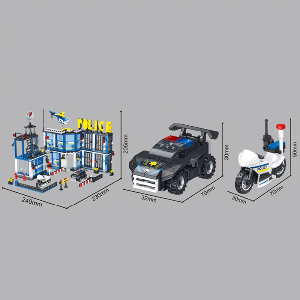 GAOMISI City Series Police Station Fire Station Modular Buildings