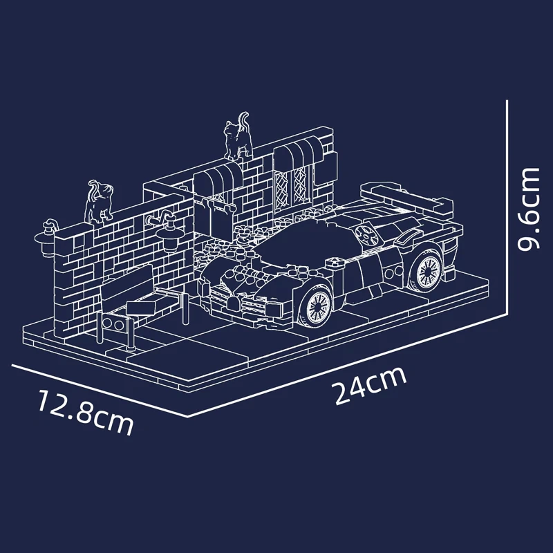MouldKing 24065 STREET-SIDE CENTODIECI Super Car Technic
