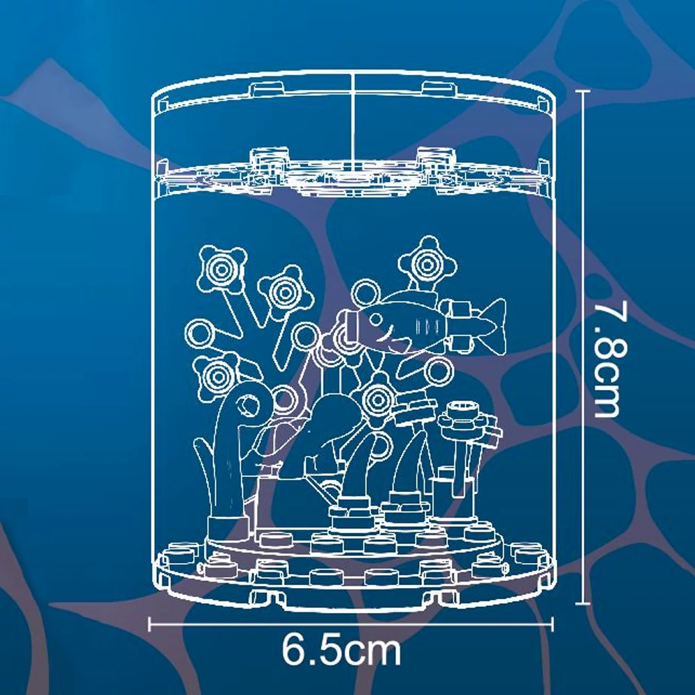 JIESTAR Marine Animal Bottle Ecological Fish Tank Creator Expert