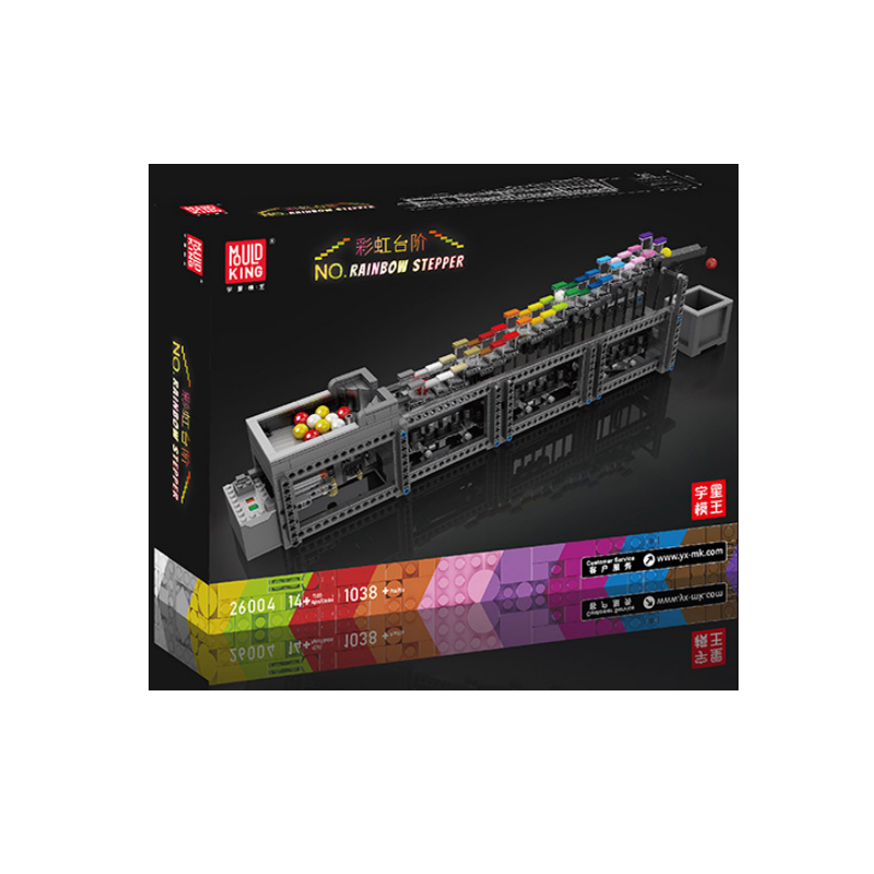 Mould King 26004 Moc Technic Rainbow Stepper with Motor Building Blocks 1038pcs Bricks Toys Ship From China.