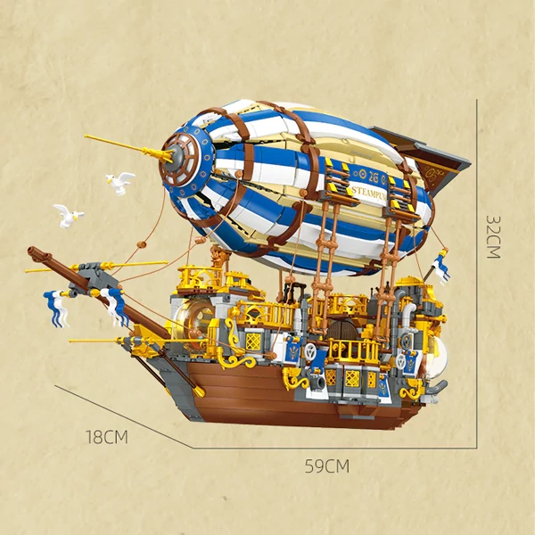Jiestar JJ9126 Steampunk Airship Technic