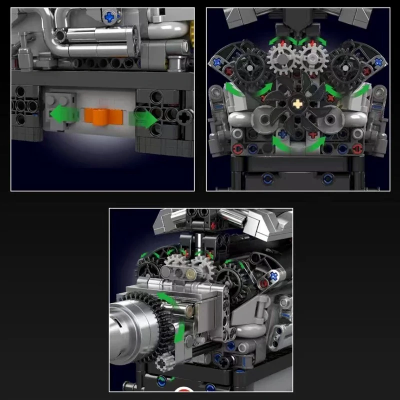 MouldKing 10205 RR LUXURY CAR VI2 ENGINE Technic